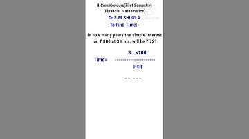 FINANCIAL MATHEMATICS B.Com & B.Com HONOURS #shorts #viral #youtube #shortsfeed #shortvideo #study