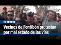 Vecinos de Fontibón protestan por vías que están en mal estado hace 10 años | El Tiempo