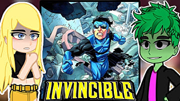 Teen Titans Go React to Robin as Invicible || Gacha React ||  🇺🇸 🇧🇷