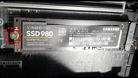 How to install a NVMe SSD drive in a M.2 slot