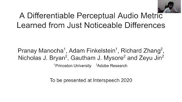 [Interspeech 2020] A Differentiable Perceptual Audio Metric Learned from Just Noticeable Differences