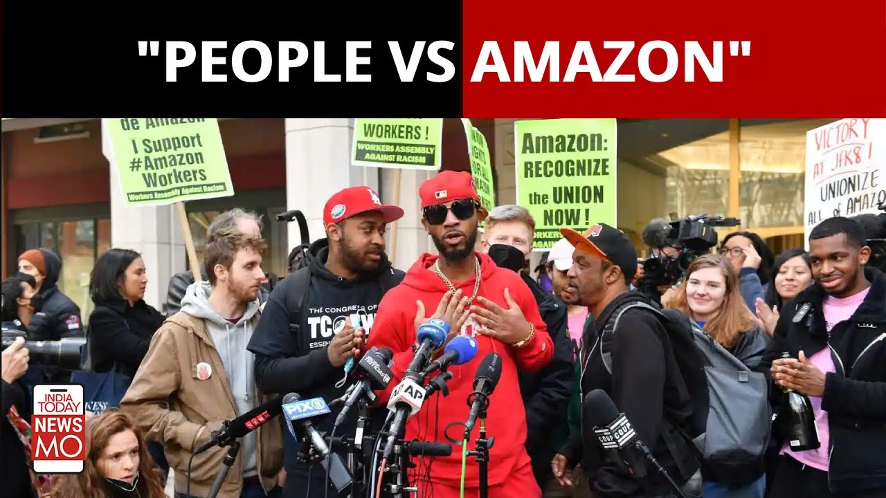 Amazon Workers In The New York Vote To Form A Union | NewsMo - YouTube