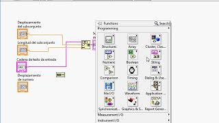 LabVIEW -  Extraer texto y numeros de un string