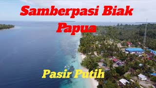 Samberpasi Pulau Yang Berada Di Perairan Samudra Pasifik || Video Drone