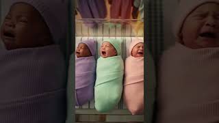 Toddlers Wake Up 3 Triplets! 👶 The Chaos Is Real! #shorts #triplets #funnybaby #viral #dadlife #cute