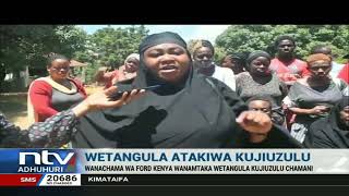 Baadhi ya wanachama wa Ford Kenya wamtaka Wetangula ajiuzulu