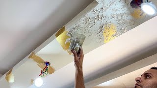 How to Create a Luxury Gold & Velvet Textured Wall | Faux Finish Tuto