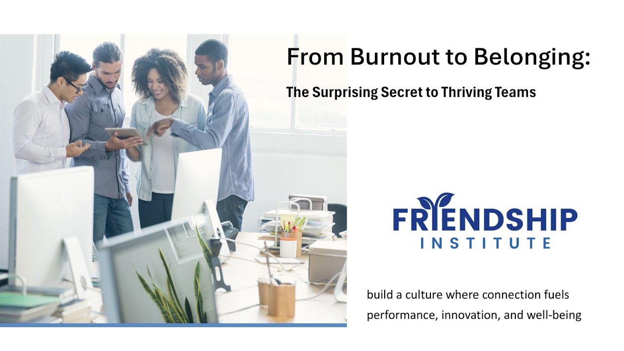 From Burnout to Belonging The Surprising Secret to Thriving Teams - YouTube