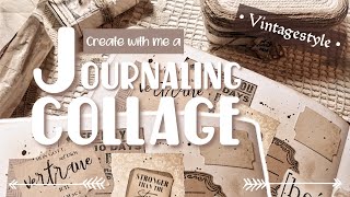 Relaxing ASMR Realtime Journaling | Create with me a Vintage Collage by tones.of.cozyness 152 views 9 months ago 26 minutes