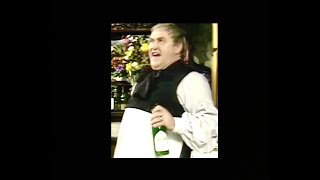 Les Dawson, waiter and œnologist