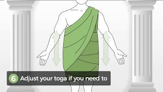 How to Wrap a Classic Toga From Behind