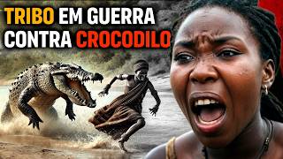 картинка: САМОЕ СТРАШНОЕ ПЛЕМЯ АФРИКИ СРАЖАЕТСЯ С ОГРОМНЫМ НИЛСКИМ КРОКОДИЛОМ