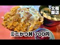 蕎麦とミニかつ丼を注文したら全然ミニじゃなかった件【文福飯店】