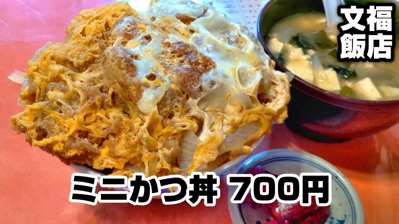 蕎麦とミニかつ丼を注文したら全然ミニじゃなかった件【文福飯店】