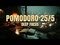 1-Hour Pomodoro Timer 🍅 (25/5) | 40Hz Gamma Waves + Brown Noise for Deep Focus