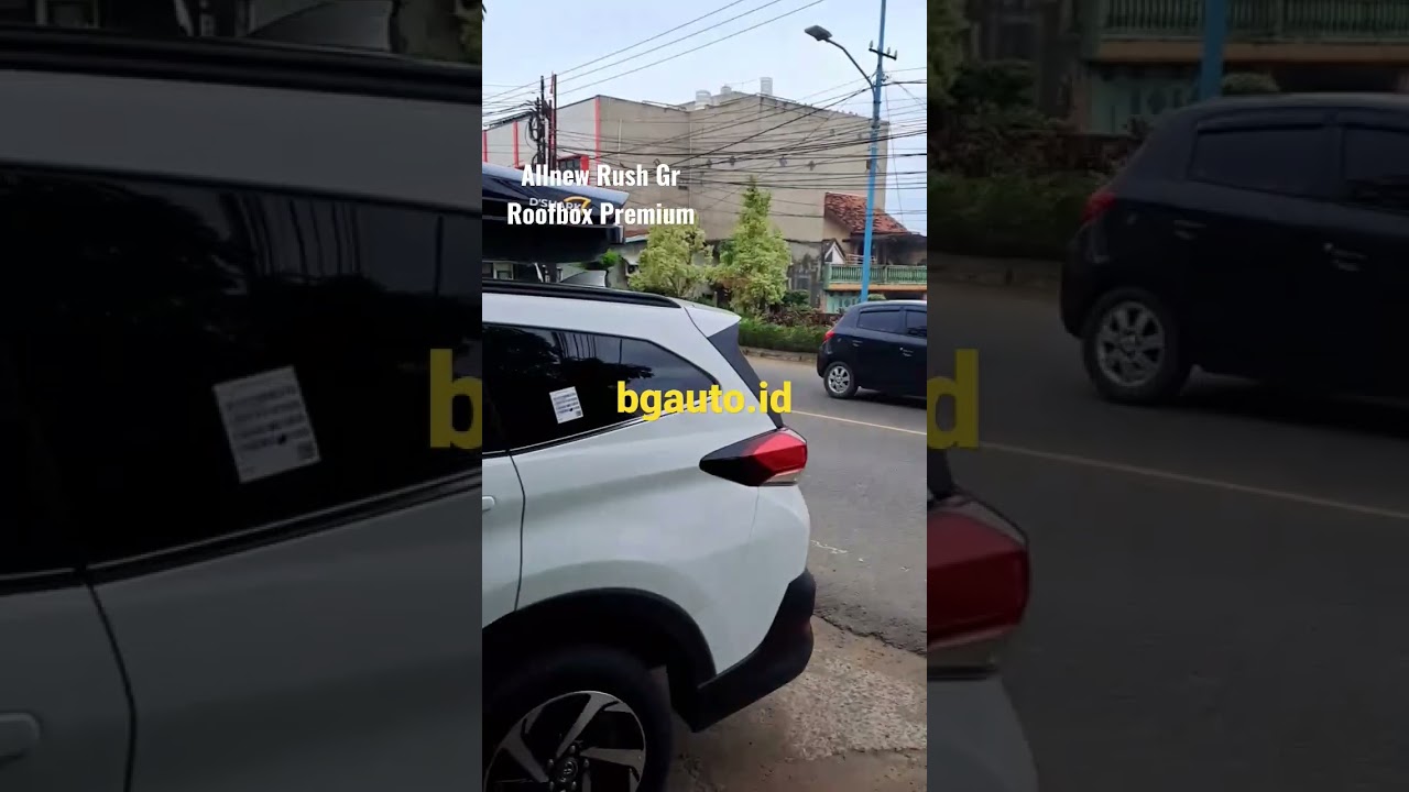 Roofbox Dshark Slim Less Panjang Di Allnew Rush GR