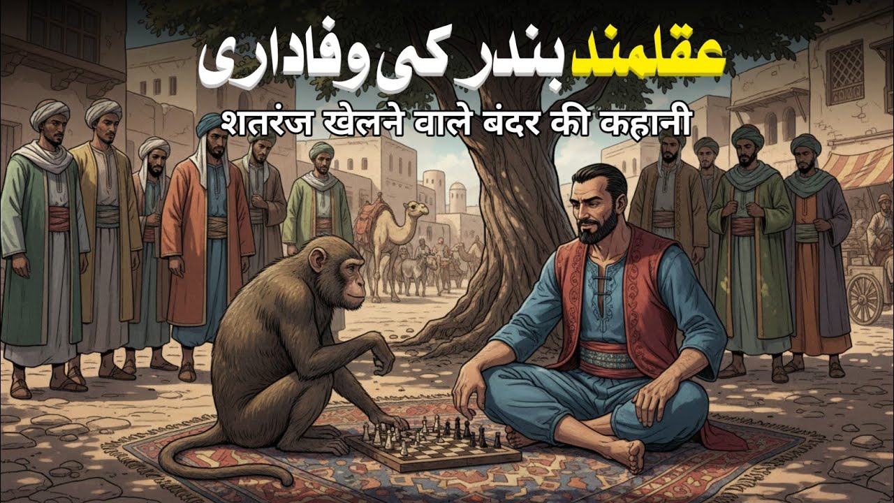 ♟️Shatranj Ka Ustaad Bandar🐒 || बगदाद के अजीब बंदर की कहानी || Sabaq Amoz Story