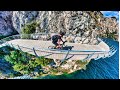 La Ciclabile a Strapiombo sul Lago di Garda! Giro ad Anello-E l'Isola delle 100,000 BOMBE!!!