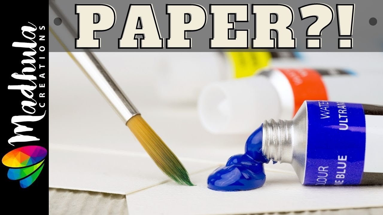 What PAPER to use for ACRYLIC PAINTING?! - 3 TYPES of papers for great  acrylic painting results!!! 