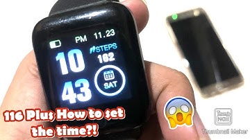 116 PLUS SMART WATCH TIME SETUP |ENGLISH