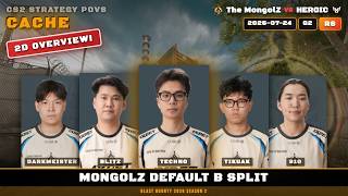 MongolZ Default B Split - Cache G2R6 | The MongolZ | BLAST Bounty 2026 Season 2 | CS2 POV Analysis