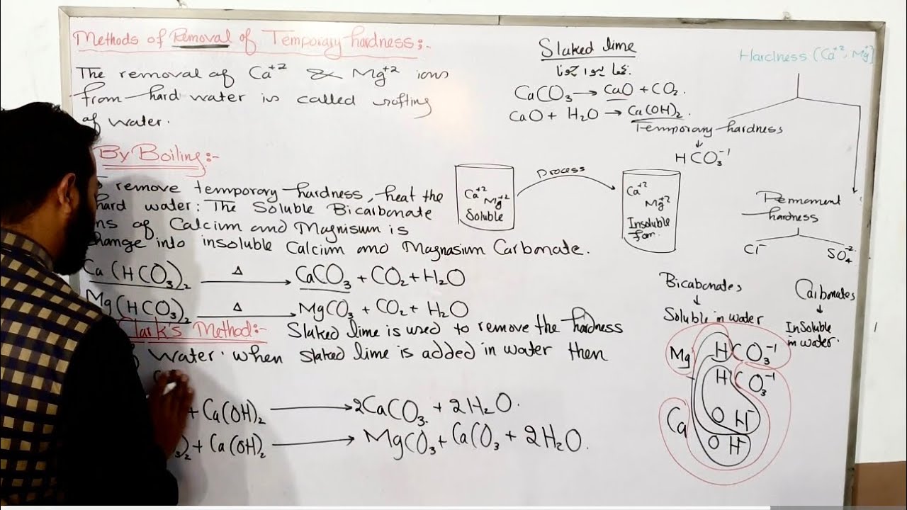 Removal of Temporary Hardness | Softening of water | chemistry class 10 chapter 15
