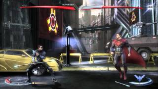 Injustice: Gods Among Us: Superman Vs. Nightwing Gameplay (Xbox 360) - Comic-Con 2012