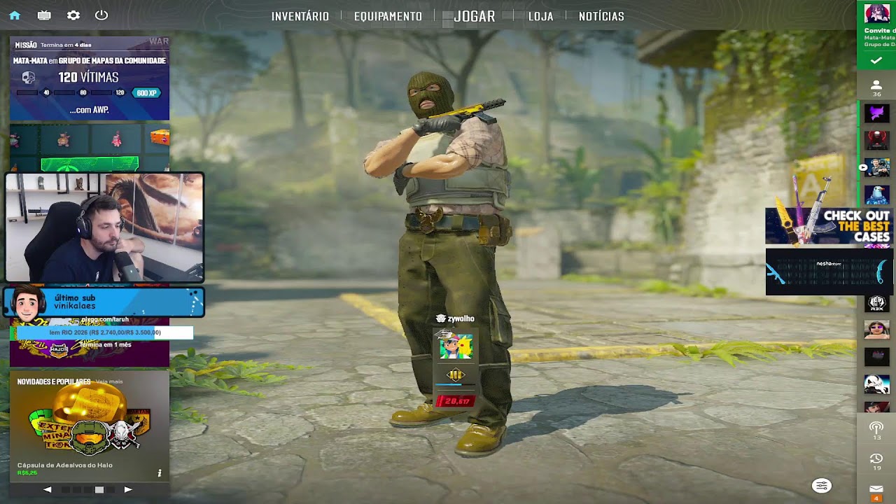 gc lvl 20❗CSGOSKINS❗curso ❗neshastore ❗pix