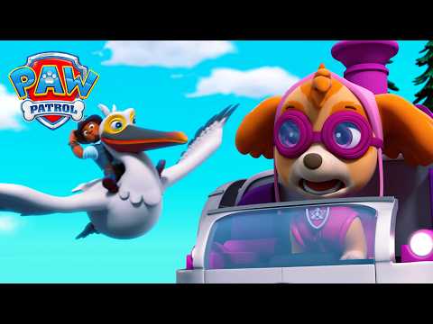 🦅 Giant Bird Snatches Traveling Travis! Skye's Mid-Air Rescue! | Compilation | PAW Patrol