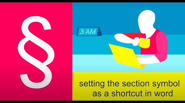 How to Set the Section Symbol as a Shortcut in Word