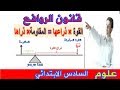 علوم - الروافع: قانون الروافع  الصف السادس الابتدائي ترم ثاني 2020-انت معنا من الاوائل