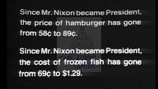 George Mcgovern Democratic 1972 Campaign Ad Inflation