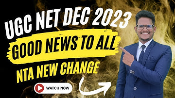 UGC NET Dec 2023 | Good News | NTA Important Change | Shiva Sir  #achieversaddaugcnet