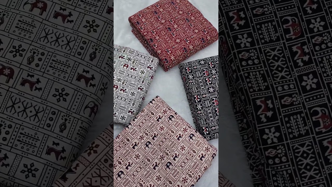 Cotton Ajrak hand print fabric 42”-9007161620