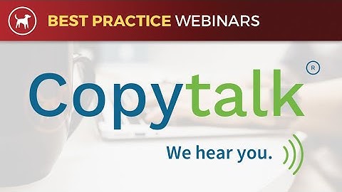 Best Practice Partner Webinar - CopyTalk