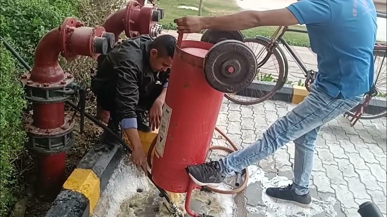 Mechanical foam fire Extinguisher 50 litres ( refilling kaise karen
