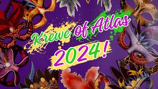 Krewe Of Atlas Mardi Gras Parade 2024 / Metairie, La  #mardigras