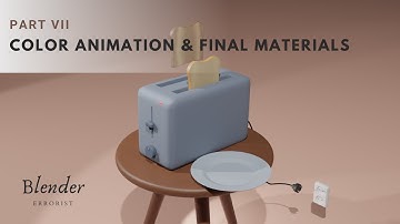Color Animation and Final Materials Blender Tutorial - Part VII