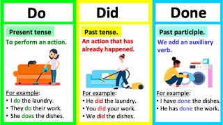 DID vs DO vs DONE 🤔 | What's the difference? | Learn with examples