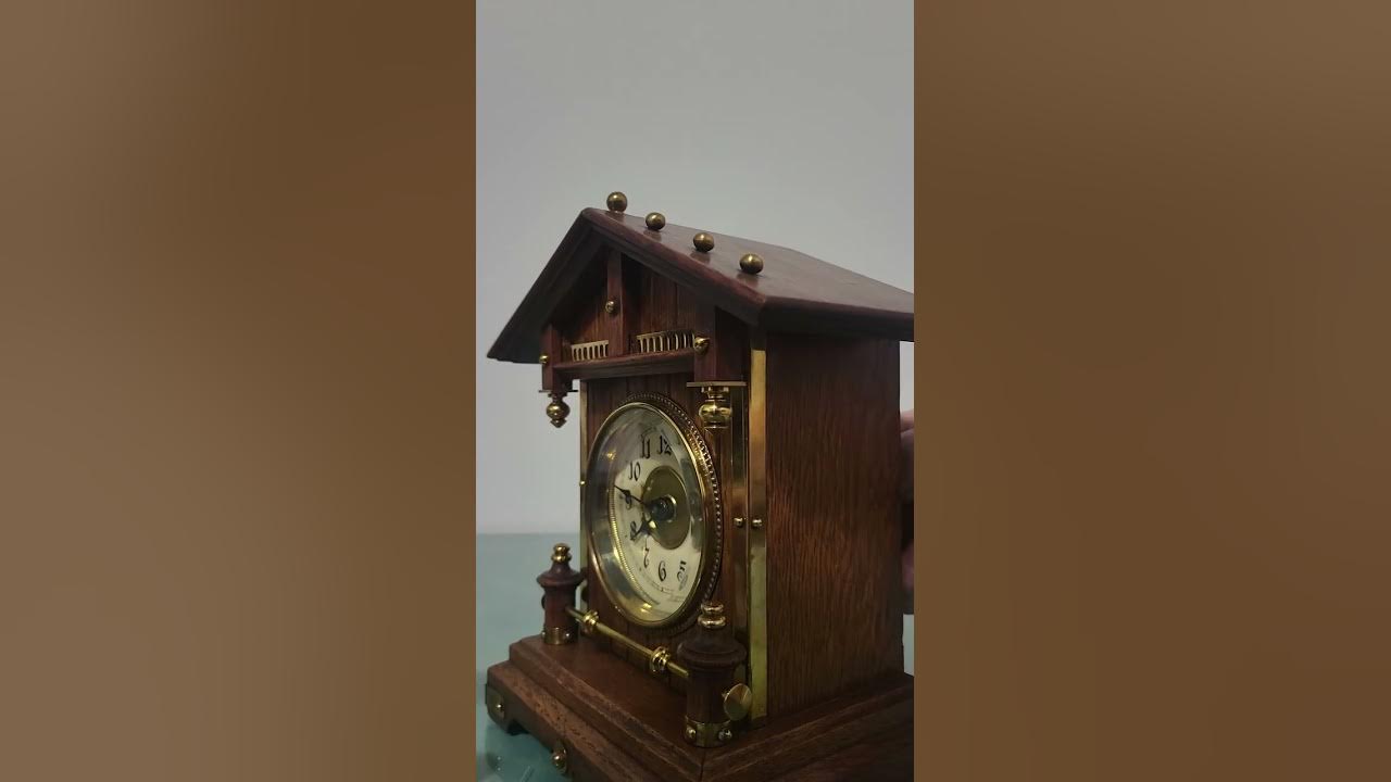 instructions Junghans antique mantel alarm clock - YouTube