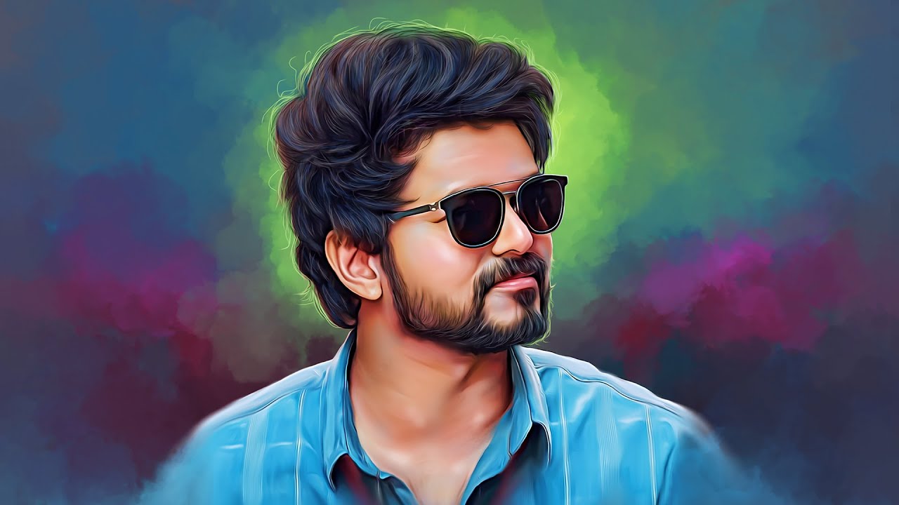 Digital art】Thalapathy Vijay (Artisa 23 #01) - YouTube