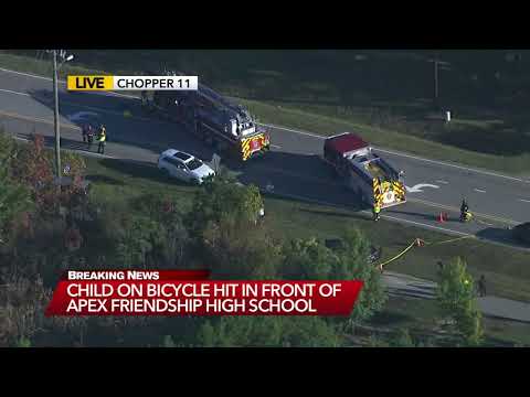 Apex Friendship Middle School student hit by car in carpool area