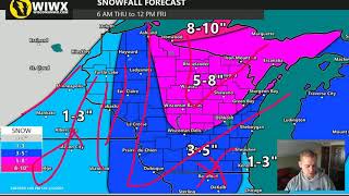 FEB 3, 2021 - Thursday Snow Forecast - Wisconsin Weather