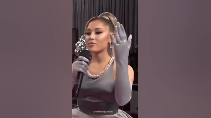 Ariana Grande can't stop cursing during Grammy interview #arianagrande