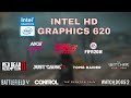 Intel HD Graphics 620 Test in 12 Games ! 2020