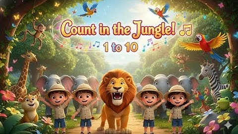 Count in the Jungle! | Fun 3D Animal Counting Song for Kids | Learn Numbers 1 to 10