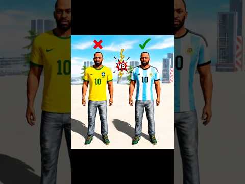Argentina Vs Brazil 🔥😱 Indian Bike Driving 3D #gaming​ #shorts ​#indianbikedriving3d