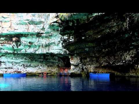 Kefalonia. Melissani cave. Melassani lake. Greece.