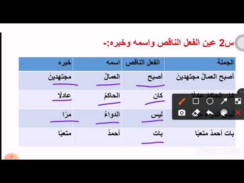 لغة عربية الصف السادس ورقة عمل عن إن وأخواتها وكان وأخواتها