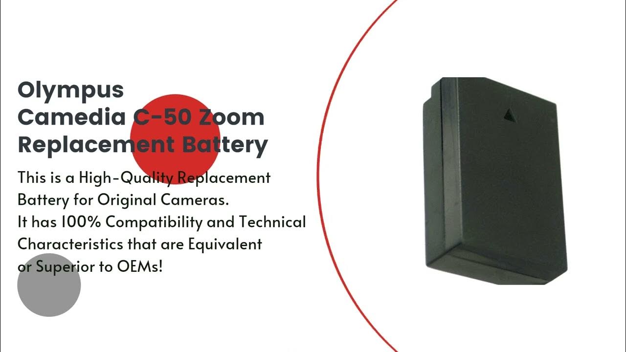 Replacement Battery for Olympus Camedia C50 Zoom YouTube